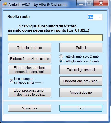 Giochiamo l'ambetto 1 ambetto