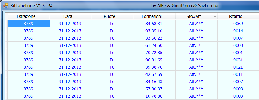 8 volte la posta 1 terzina dinamica