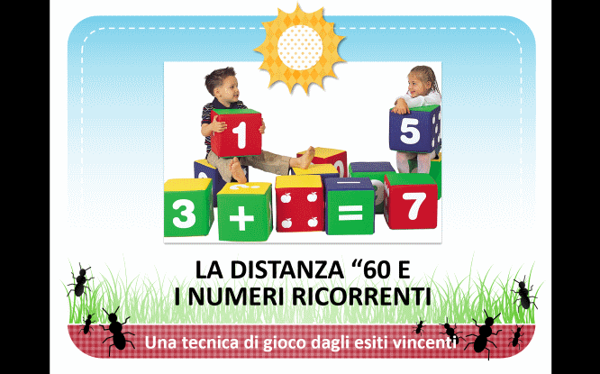 La distanza 60 e i NUMERI RICORRENTI 1 Previsioni, metodi, numeri, per l'estrazione del lotto di oggi 05/11/2015