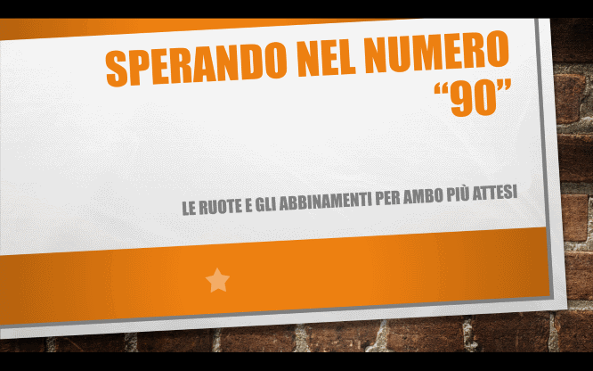 Previsioni per il numero 90 per le estrazioni del lotto del 03/12/2015