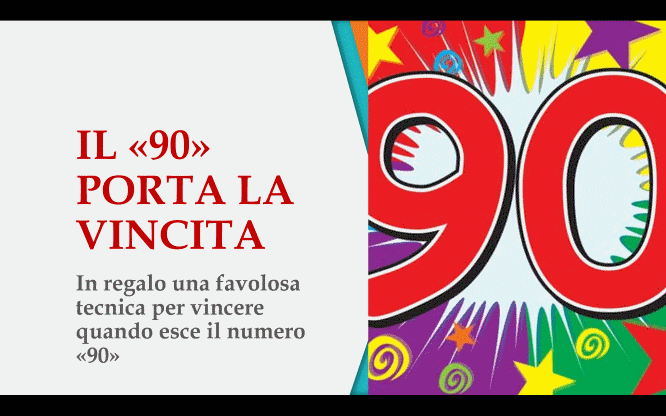 Il “90” porta la vincita a Firenze 1 Estrazioni del lotto di oggi 09/02/2016
