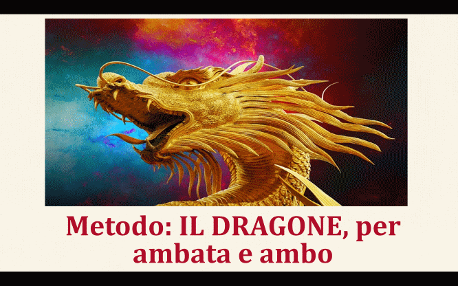 Metodo: IL DRAGONE, per ambata e ambo 1 Metodi e previsioni per le estrazioni del lotto di oggi 14/07/2016