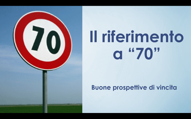 Il riferimento a “70” 1 Metodi e previsioni per le estrazioni del lotto di oggi 30/07/2016