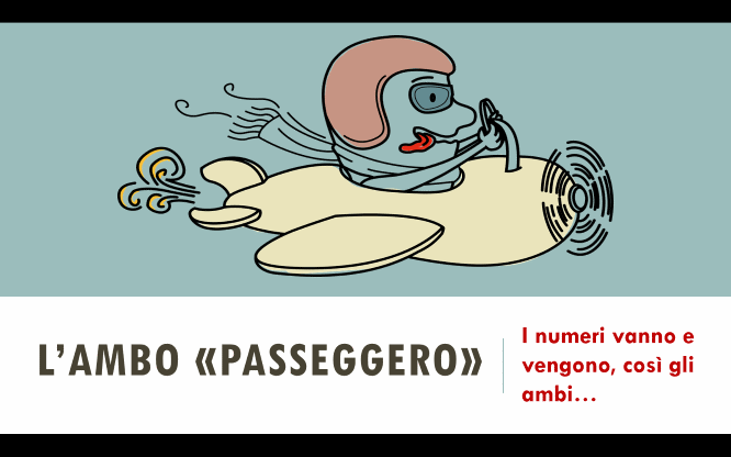 L’ambo “passeggero” per le estrazioni del lotto di oggi 06/10/2016 1 Previsioni per le estrazioni del lotto di oggi 11/10/2016