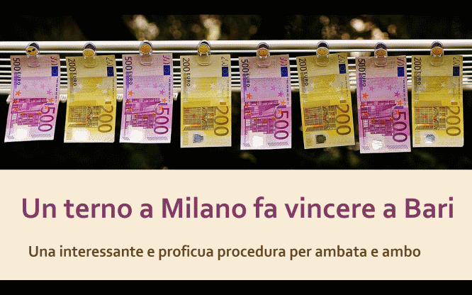 Un terno a Milano fa vincere a Bari 1 Metodi e previsioni per le estrazioni del lotto di oggi 13/10/2016