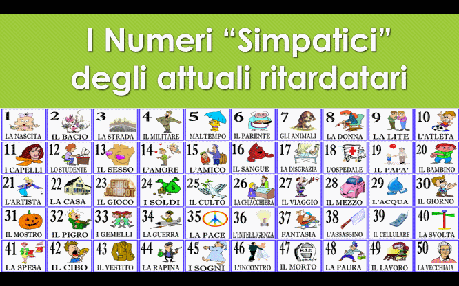 I Numeri “Simpatici” degli attuali ritardatari 1 Previsioni per le estrazioni del lotto di oggi 31/01/2017