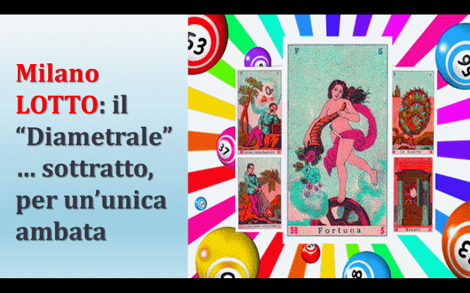 Milano LOTTO: il “Diametrale” … sottratto, per un’unica ambata 1 Metodi e previsioni per le estrazioni del lotto di oggi 14/12/2017