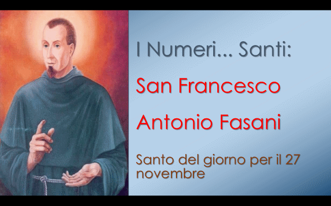 Santo del giorno per il 27 novembre