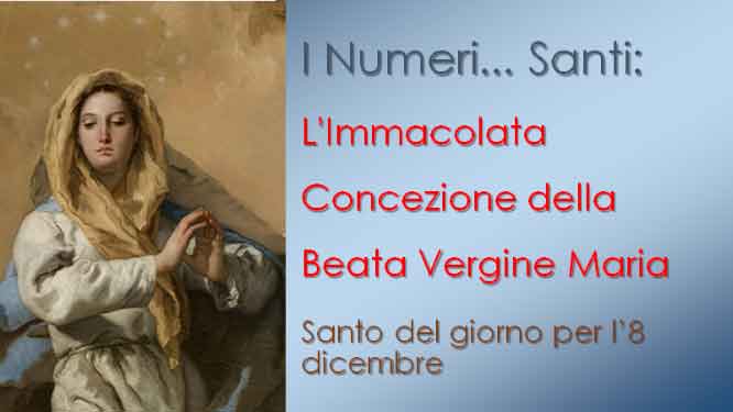 Santo del giorno per l’8 dicembre