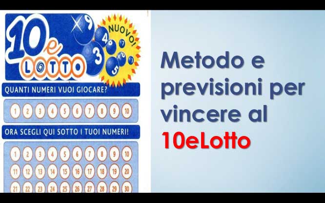 Come vincere 2000 volte la posta al 10eLotto 1 Come vincere 2000 volte la posta al 10eLotto