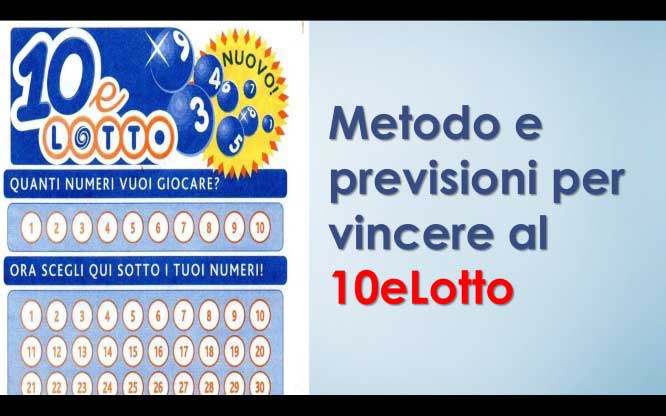 Metodo a colpo per vincere 1000 € al 10eLotto