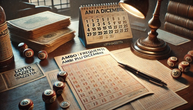Gli ambi più frequenti nel mese di dicembre 1 Gli ambi più frequenti nel mese di dicembre