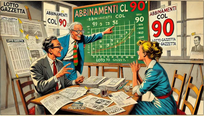 Gli abbinamenti con il 90 del 25/01/2025