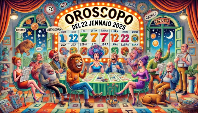 Oroscopo e Numeri per Mercoledì 22/01/2025 1 oro22012025