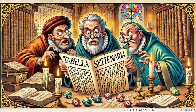 La Tabella SETTENARIA per il 08/03/2025 1 set07032025