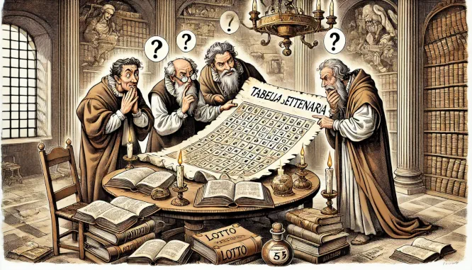 La Tabella SETTENARIA per il 21/03/2025 1 set21012025