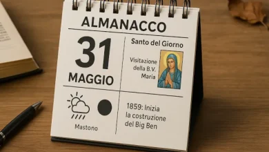 Almanacco e Numeri del Giorno: 31 Maggio 2025