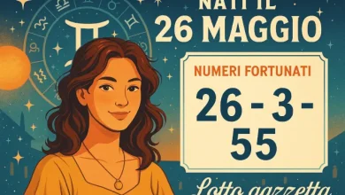 Nati 26 Maggio e Numeri Fortunati