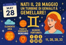Nati il 28 Maggio: Carattere e Numeri