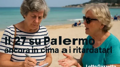 Ritardatari del Lotto: Palermo in vetta