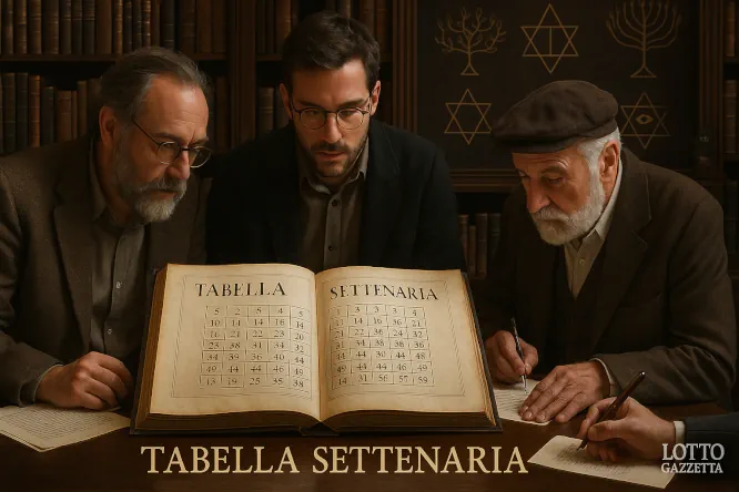 La Tabella SETTENARIA per il 08/05/2025 1 set06052025