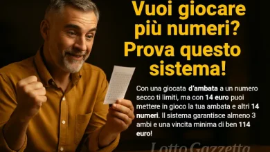 Sistema Lotto Garantito per 15 Numeri
