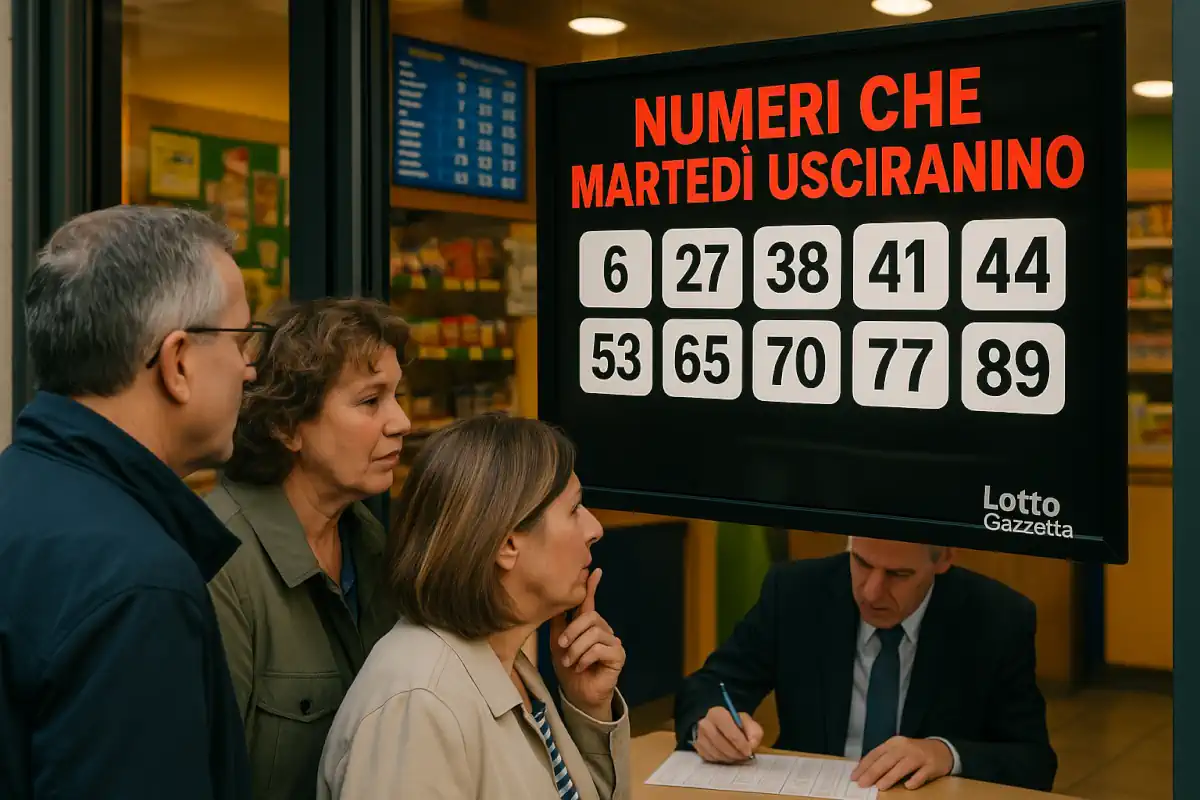 Numeri Lotto di martedì 17/06/2025