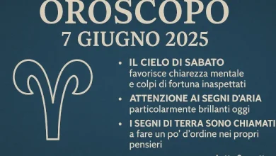 Oroscopo e Numeri per sabato 7 giugno 2025
