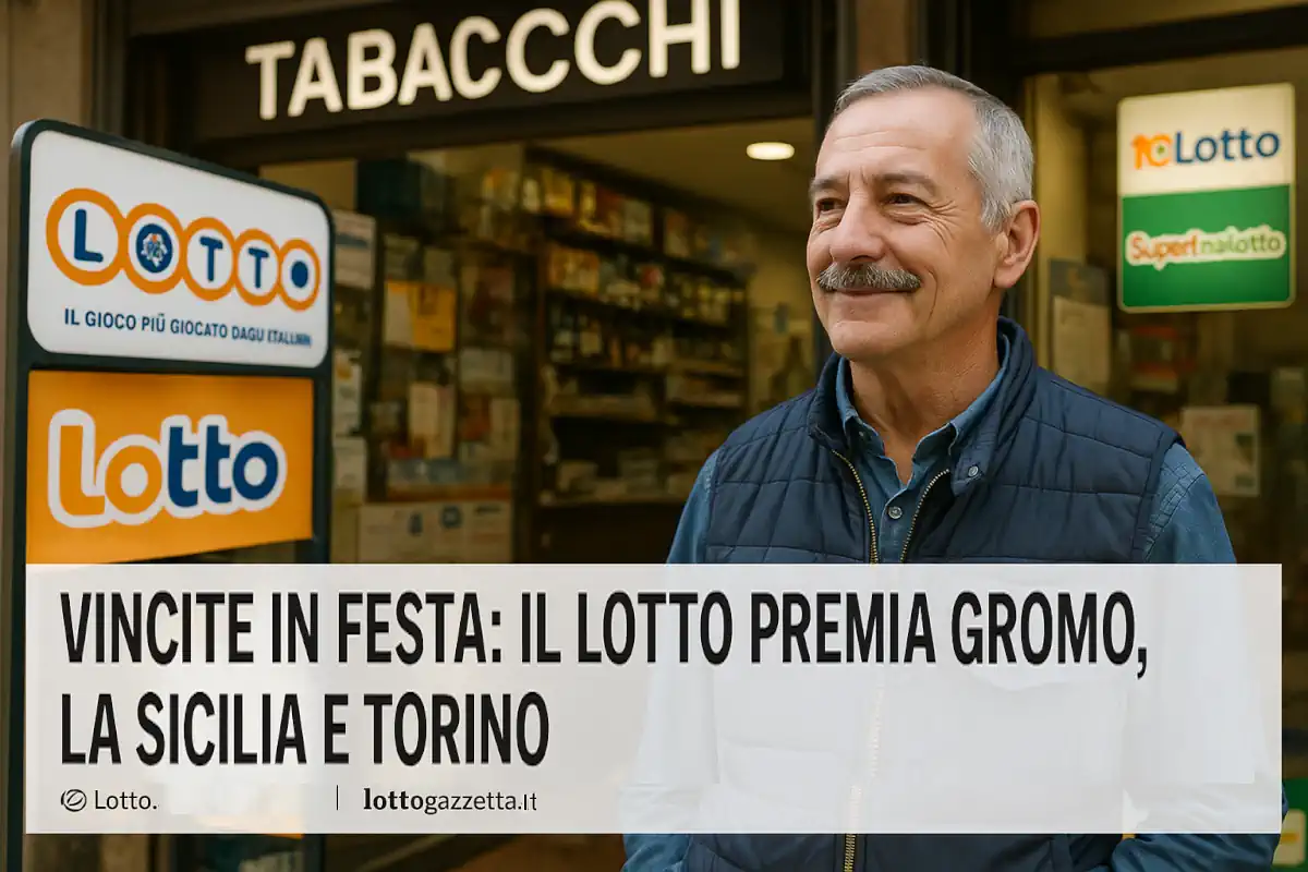Vincite in festa: il Lotto premia Gromo, la Sicilia e Torino