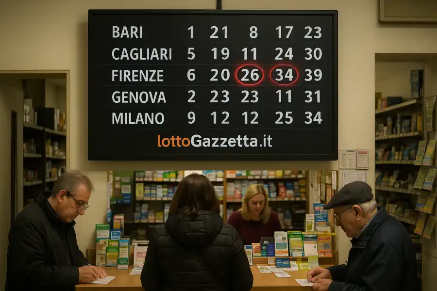 Lotto, il 34 Raggiunge Quota 90: Ora Firenze Fa Tremare con 2 MAXI Ritardatari