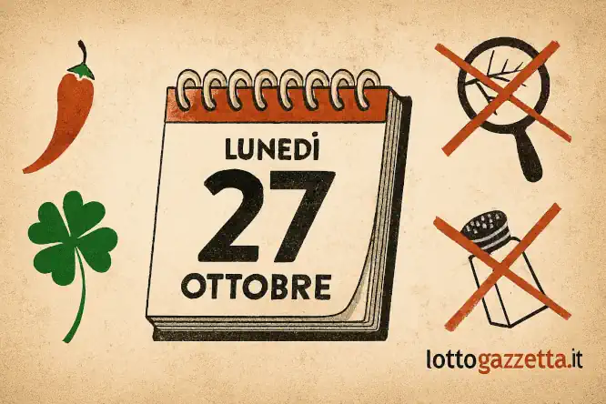 Gesti Scaramantici 27 Ottobre: 5 Segreti un Lunedì Fortunato